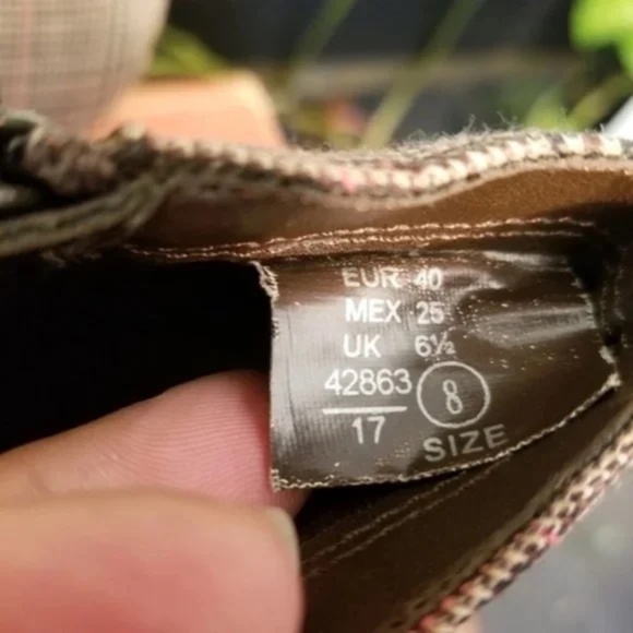 Predictions Plaid Fabric Ankle Booties - Picture 7 of 10